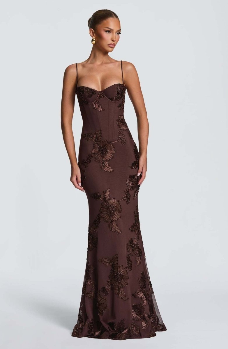 Bodycon Maxikleid mit Spitze