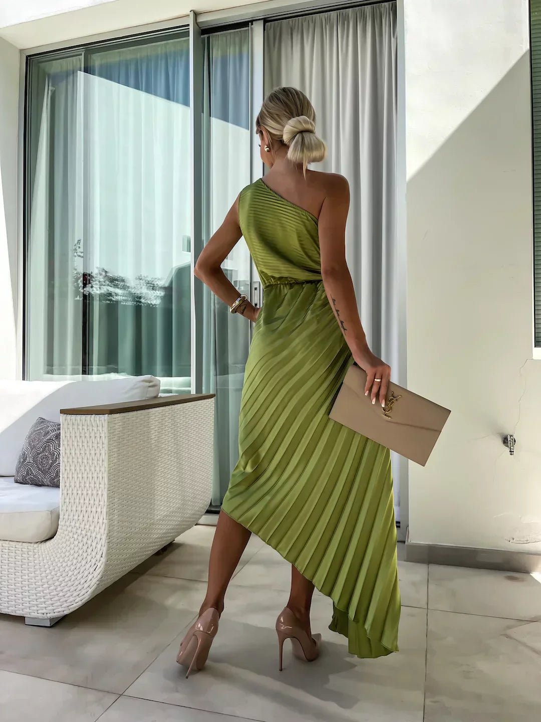 Lizbeth - Blumenschulter Maxikleid