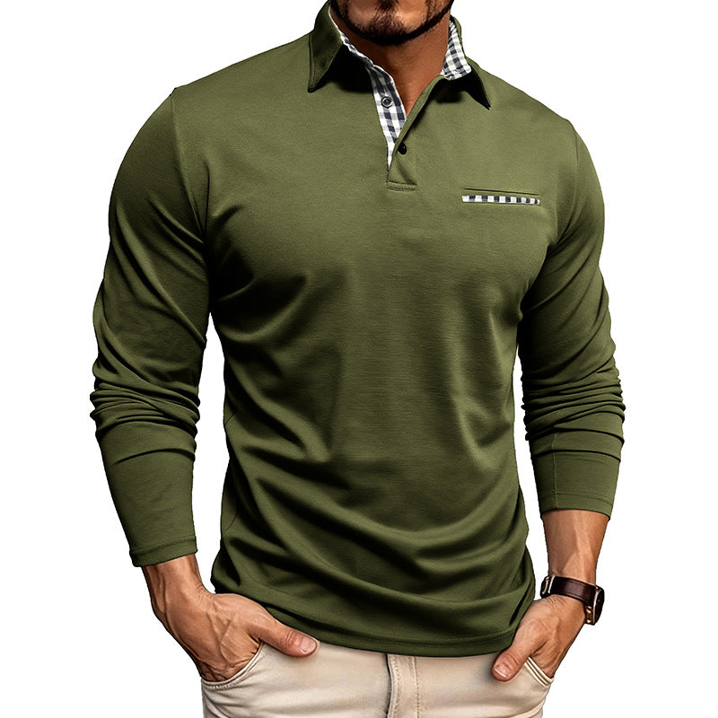 William Premium Langarm-Polo
