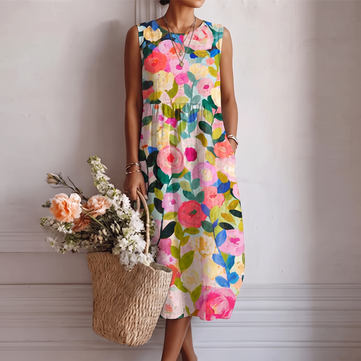 Nanna™ | Midi Alltagkleid