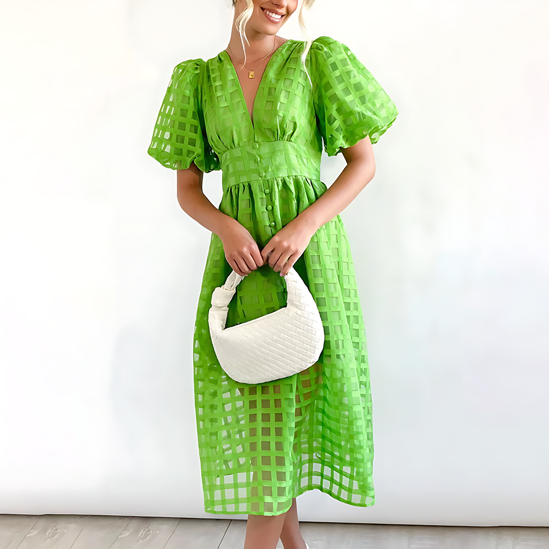 Julia - Elegantes Sommer-Midi-Kleid