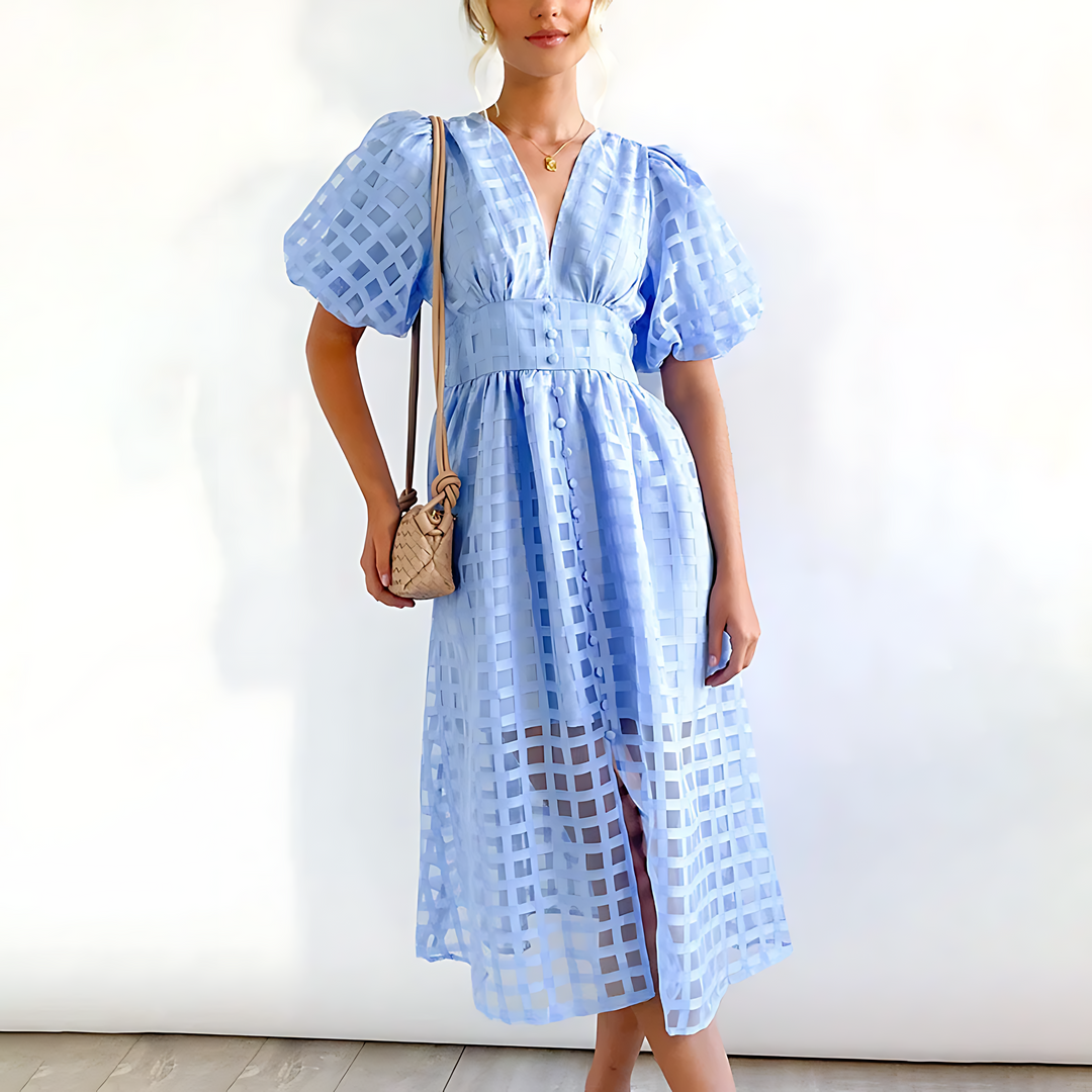 Julia - Elegantes Sommer-Midi-Kleid