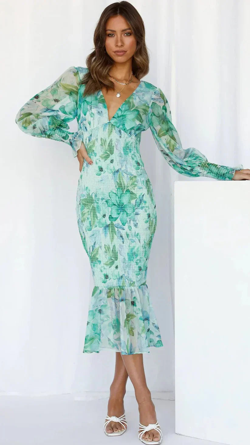 Miley - Midikleid mit Blumenmuster