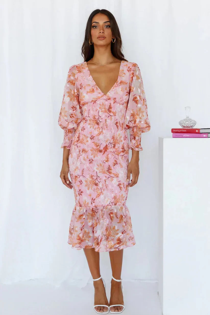 Miley - Midikleid mit Blumenmuster