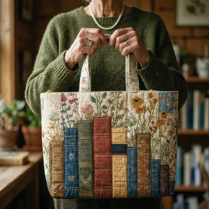 Handgefertigte Tasche mit Blumen