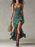 Mika | Boho Retro Maxikleid