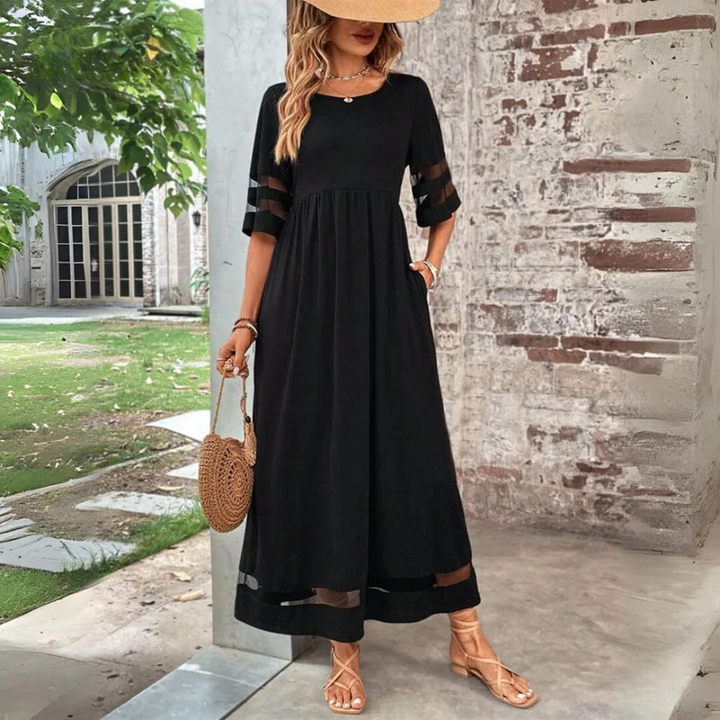 Cerelia | Figurbetontes Midi-Kleid mit Bauchweg-Effekt