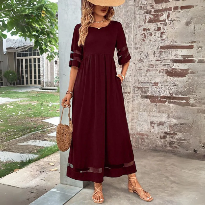 Cerelia | Figurbetontes Midi-Kleid mit Bauchweg-Effekt