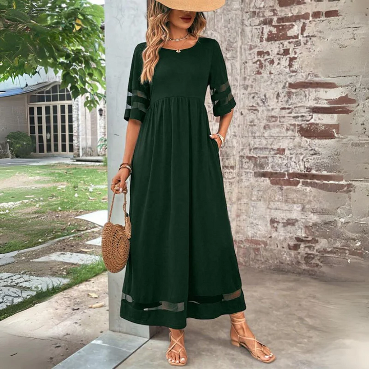Cerelia | Figurbetontes Midi-Kleid mit Bauchweg-Effekt