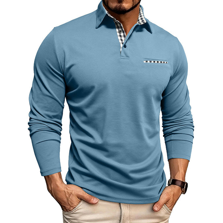 William Premium Langarm-Polo