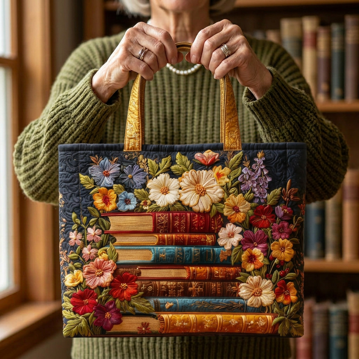 Handgefertigte Tasche mit Blumenmuster