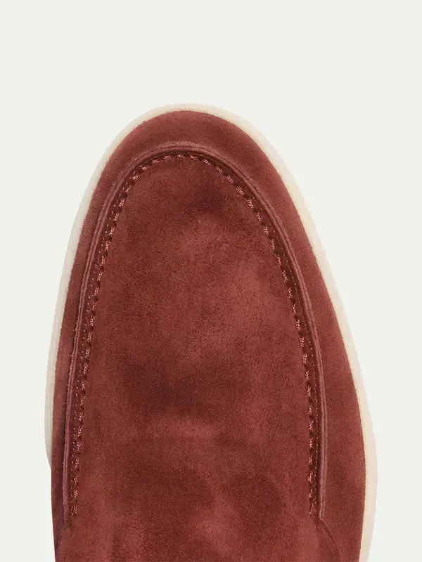 Klassischer Wildleder Loafer Bordeaux