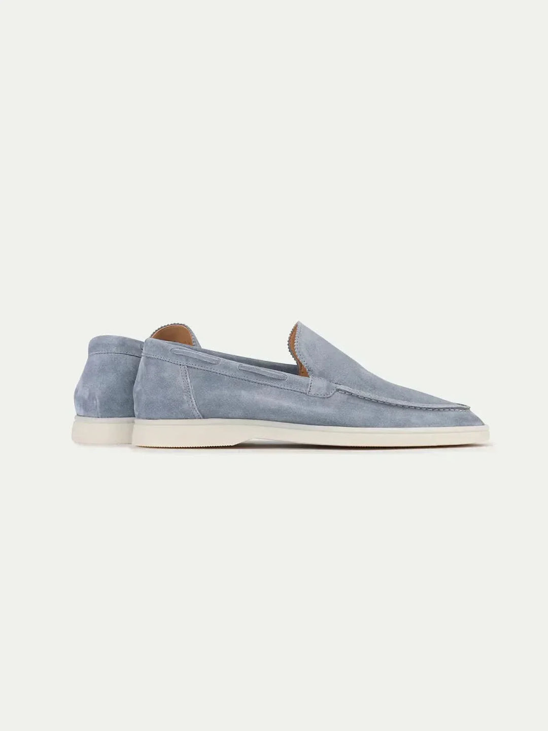 Klassischer Wildleder Loafer Babyblau