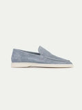 Klassischer Wildleder Loafer Babyblau