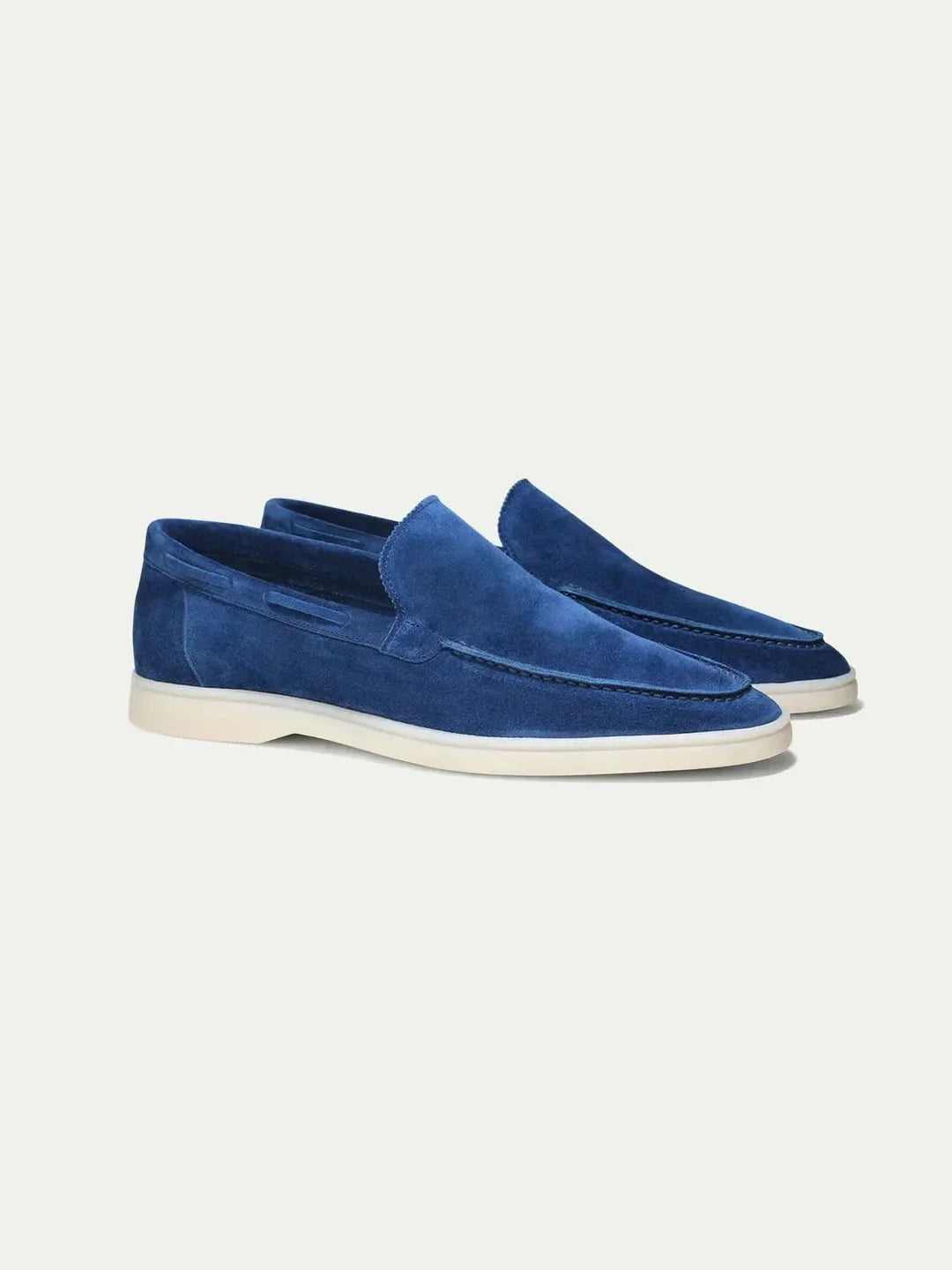 Klassischer Wildleder Loafer Berry Blue