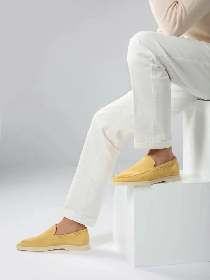 Klassischer Wildleder Loafer Citrus Gelb