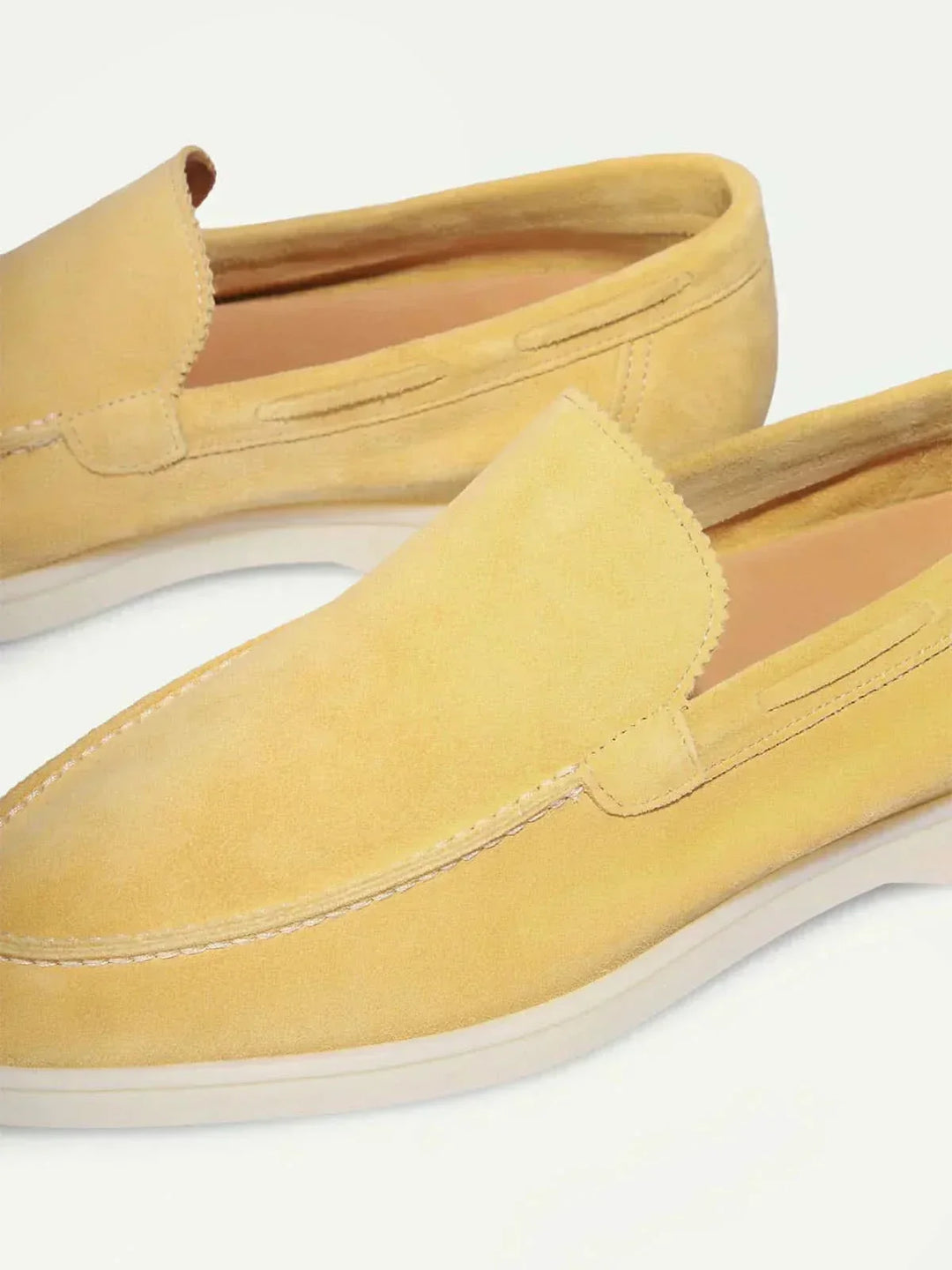 Klassischer Wildleder Loafer Citrus Gelb