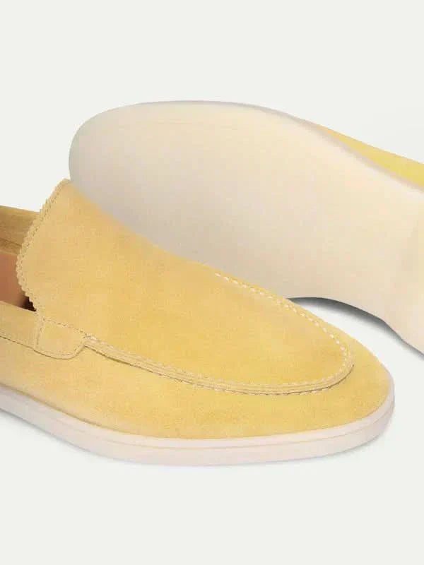 Klassischer Wildleder Loafer Citrus Gelb