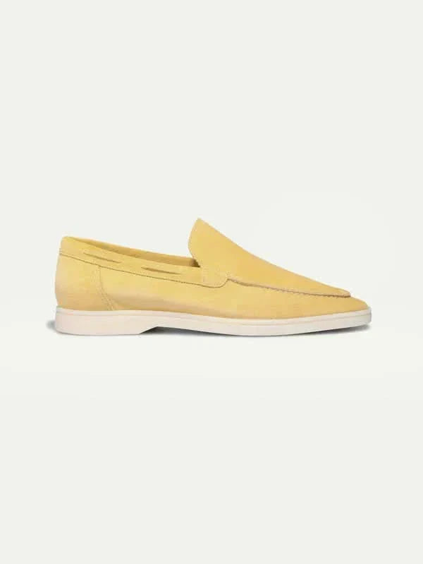 Klassischer Wildleder Loafer Citrus Gelb