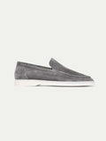 Klassischer Wildleder Loafer Grau