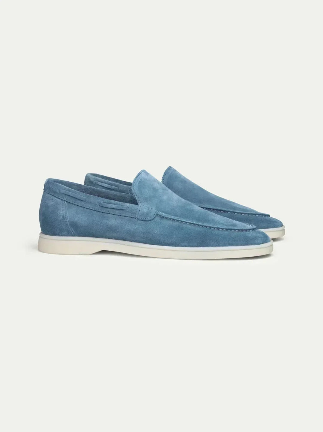 Klassischer Suède Loafer Ozeanblau