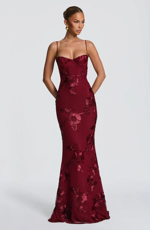 Aveline - Blumencorsage Kleid