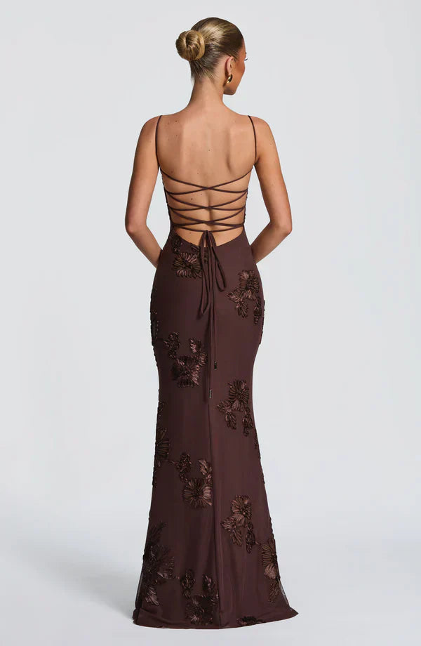 Aveline - Blumencorsage Kleid