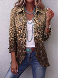 Ombeline | Mehrfarbige Leopardenjacke mit Rüschen