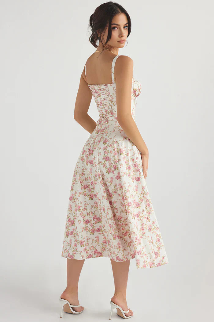 AURORA - KORSAGET MIDI-KLEID
