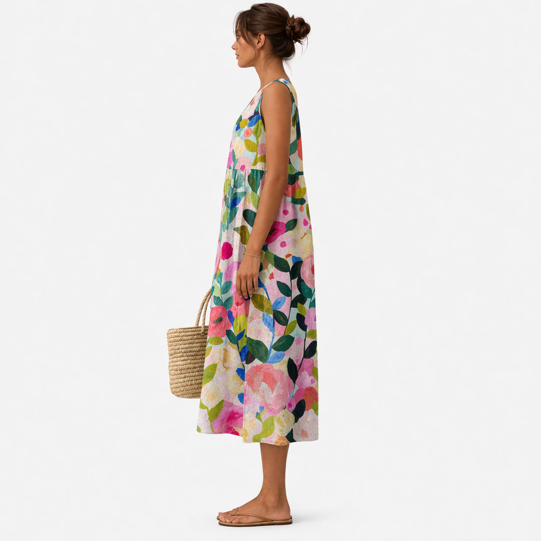 Nanna™ | Midi Alltagkleid