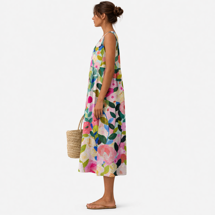 Nanna™ | Midi Alltagkleid