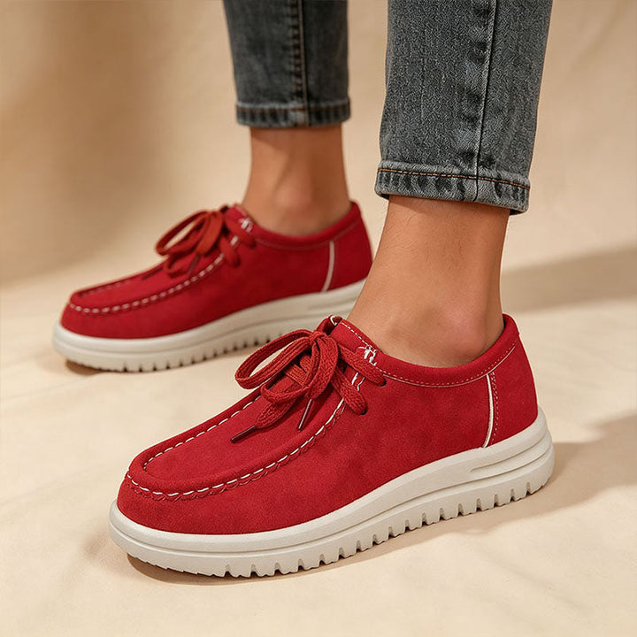 Kelly | Klassische Schnür-Plateau-Loafer