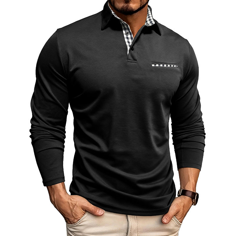 William Premium Langarm-Polo